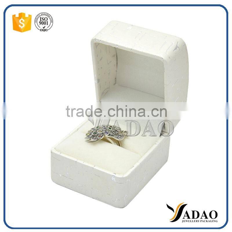 Customized handmade whole white best jewelry ring boxes