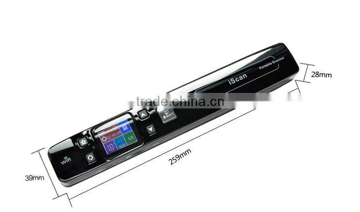 1050DPI Wireless WiFi Portable Digital Scanner with Handyscan Document Photo Receipts Books Double JPG / PDF Format TF Card