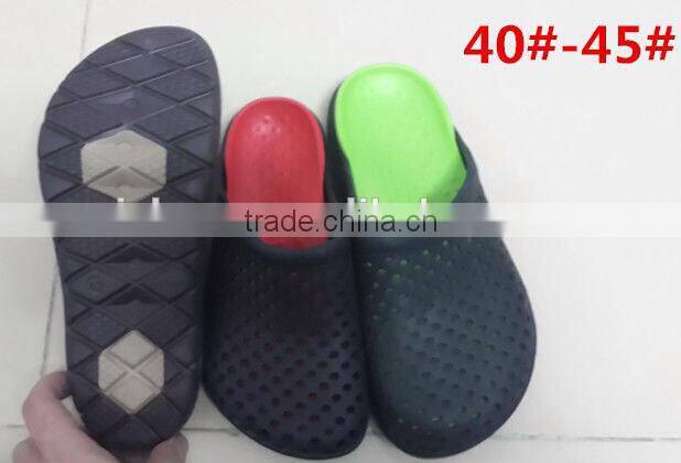 good selling basic eva injection garden shoes for men 2015