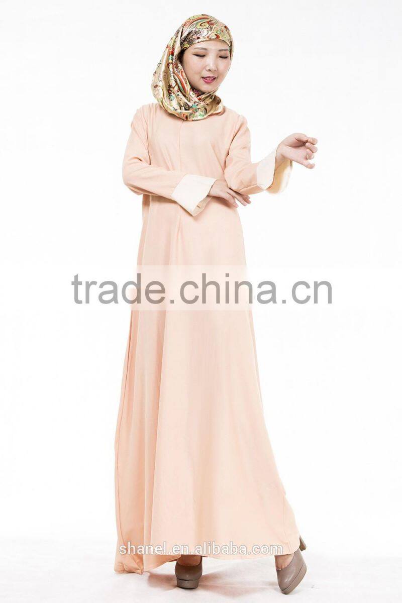 2016 new muslim abaya long dress flare sleeve islamic women clothing