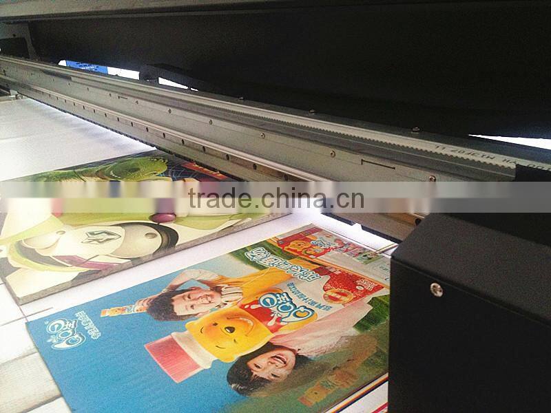 Automatic Flatbed LED UV Printer 1700MM With CMYK Color/Two Print Heads