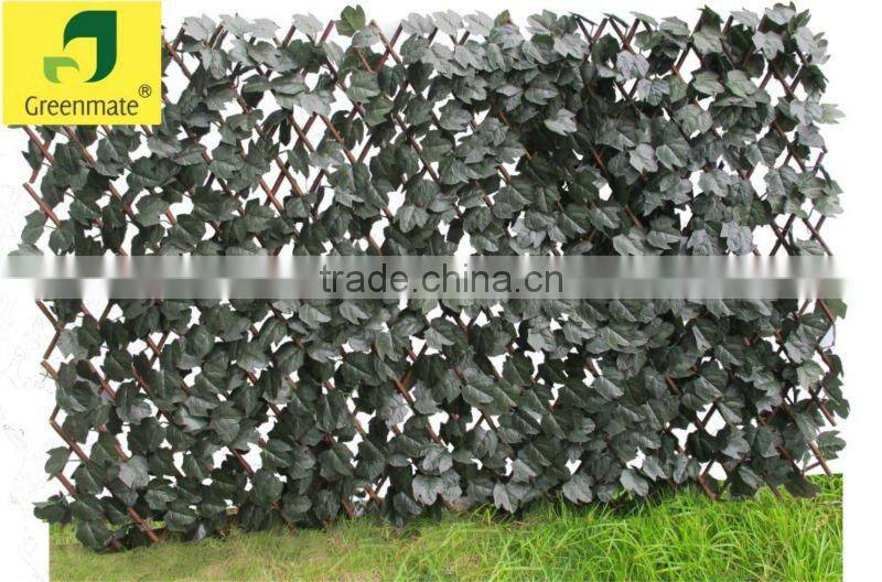 Cheap polyester material artificial leaf fence
