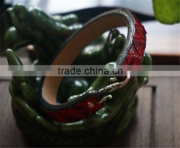 stylish genuine python skin snakeskin wristlet girls genuine leather wrist belt