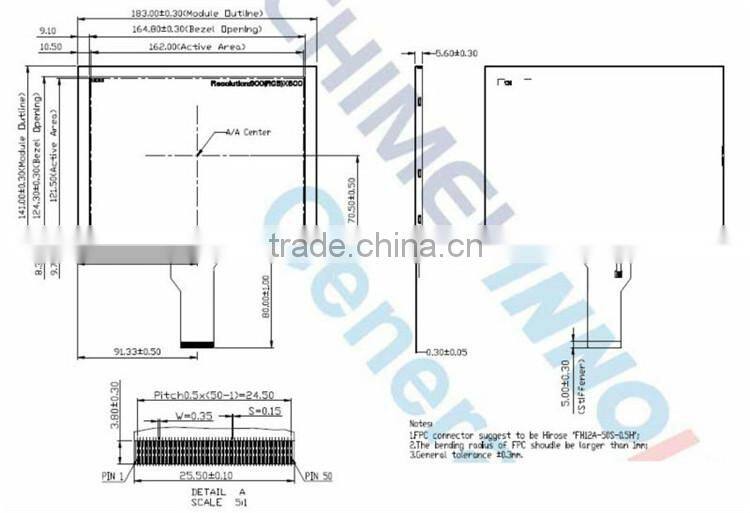 8 inch innolux lcd 800*600