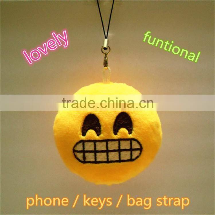 Wholesale fashion top quality lowest price items plush whatsapp emoji adornment