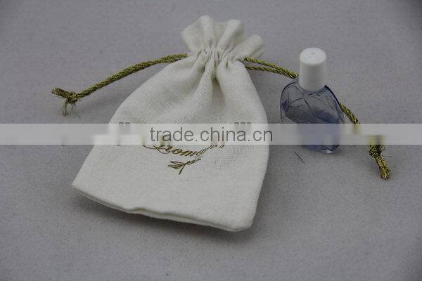 Customized hot selling lamination jute shopping pouch