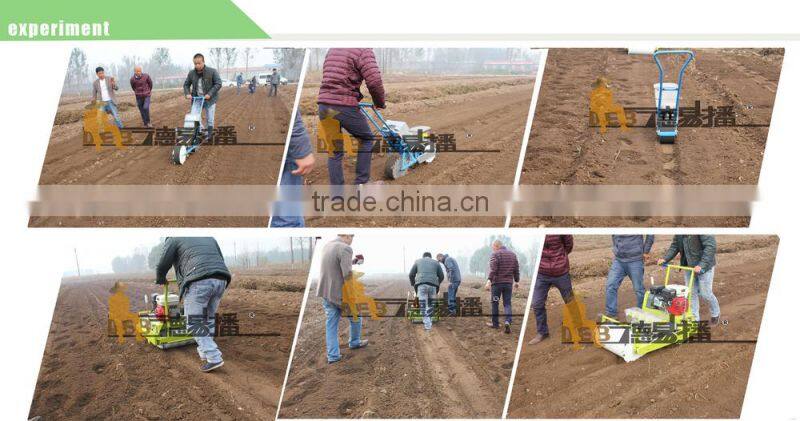 2 rows easy operated electric-driven vegetable planter for planting vegetable seeds