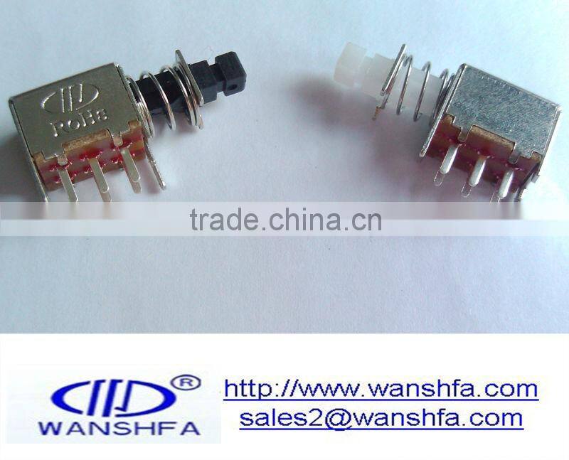PS-22F03 50V DC self-lock push switch