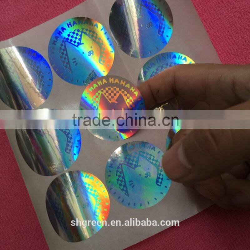 silver basis anti-counterfeit security hologram sticker