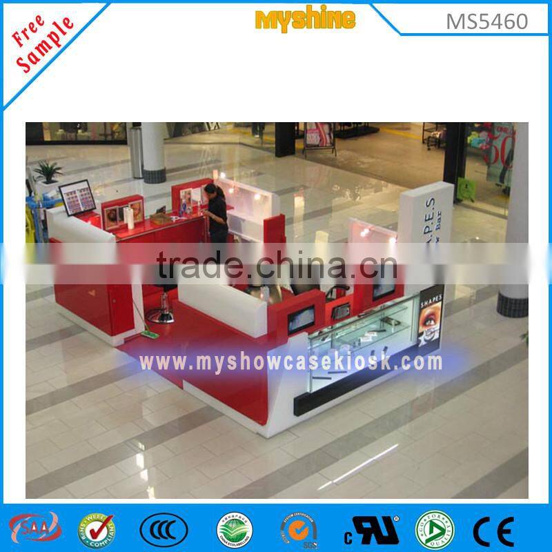 hot sale hair Brow Bar design for Eyebrow Threading kiosk in Mall