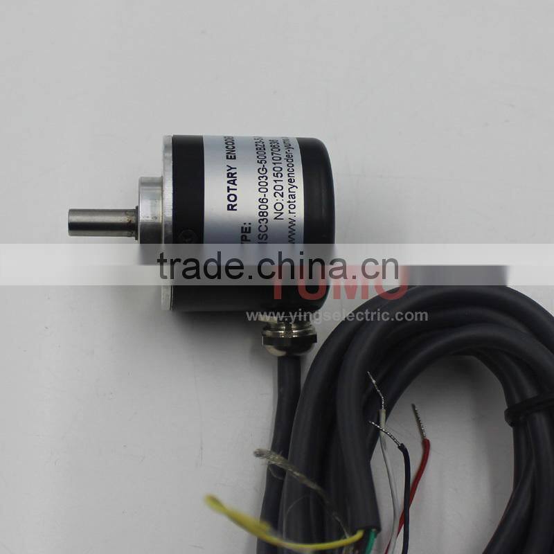 YUMO ISC3806 500PPR 5V CNC system Solid shaft encoder optical price incremental rotary encoder