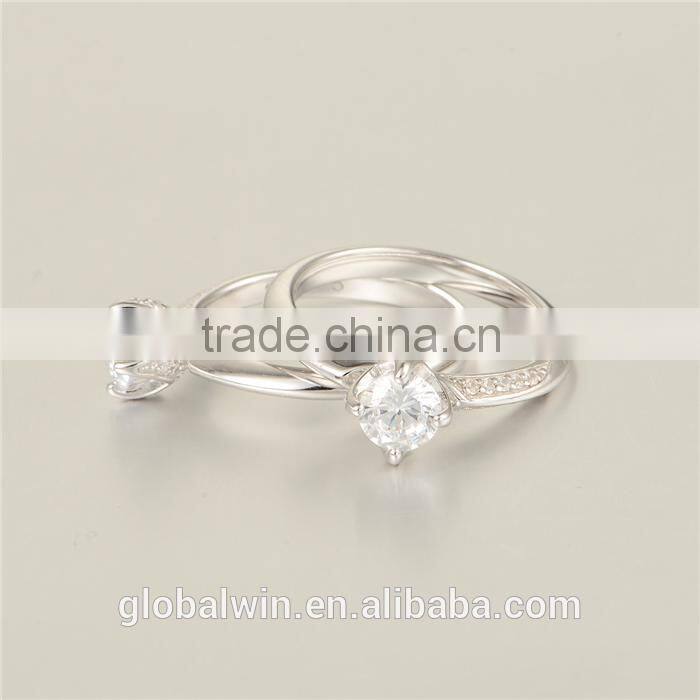 925 Latest Simple Design Ladies Coustume Jewelry Italian Silver Rings