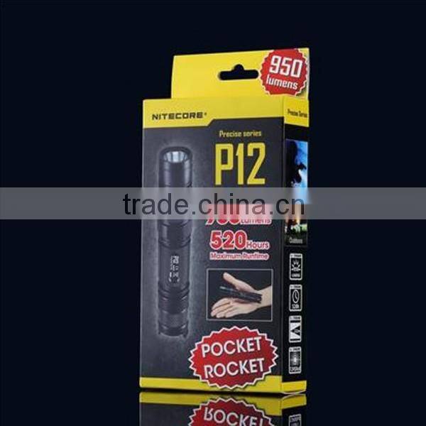NEW Version Nitecore P12 led flashlight 1000 lumen led flashlight torch Strobe tactical led flashlight