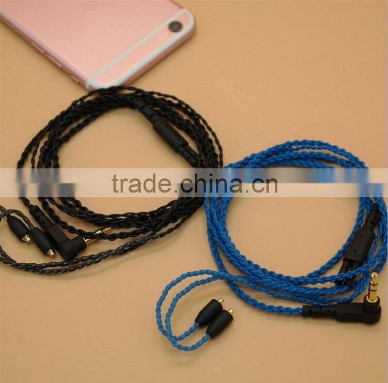 Headset Headphone Earphone Upgrade Cable for Shure SE215 SE315 SE425 SE535 SE846 UE900 DIY Headphone Replacement Cable Line