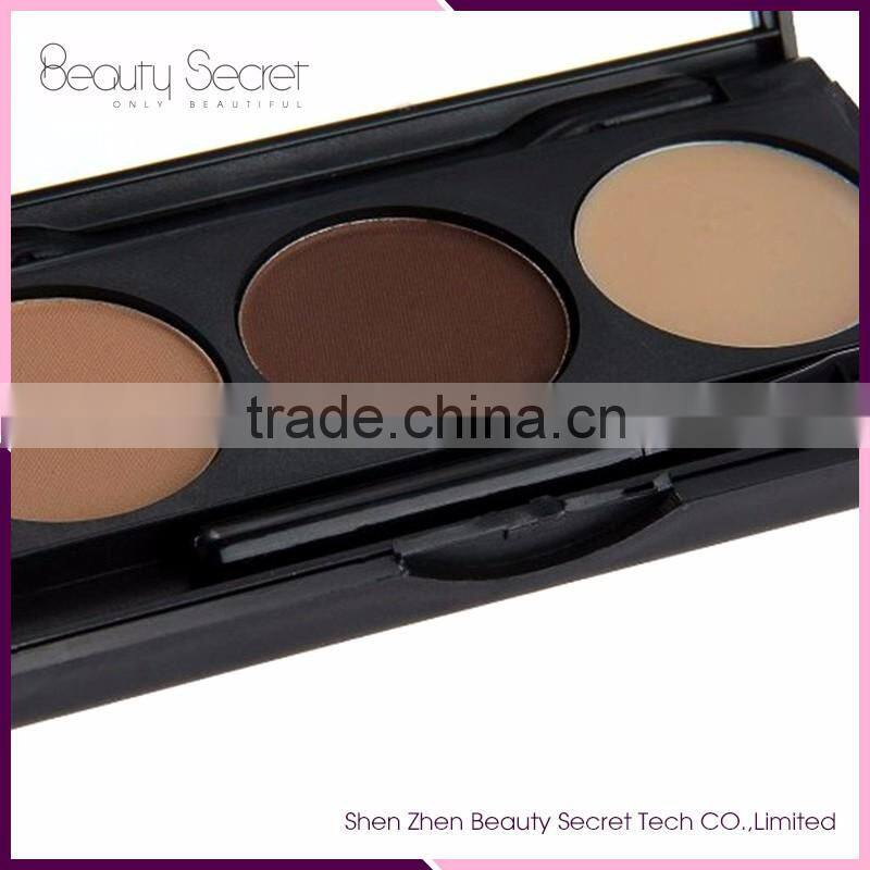 3 color Eye Brow Palette Professional Make up Eyebrow kit
