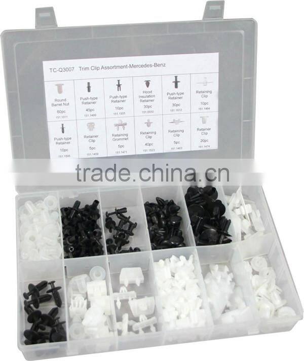 TC BV Certification 270pc Hardware Assorted Auto Fastener Plastic Clips