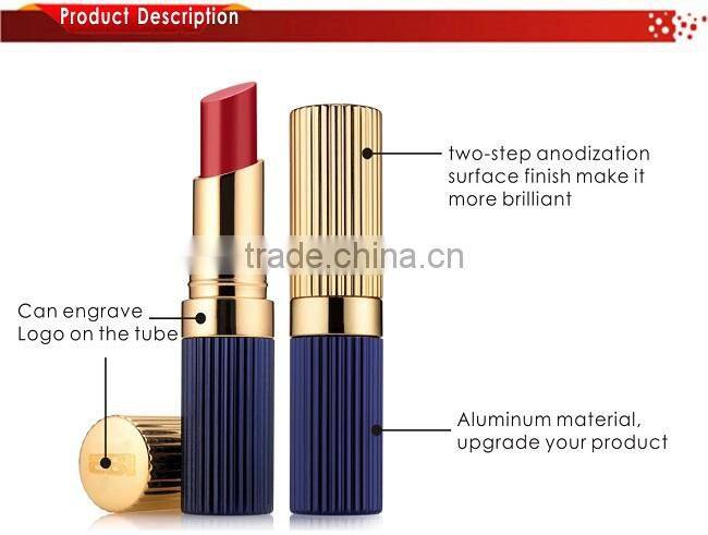 Small black aluminum lipstick case