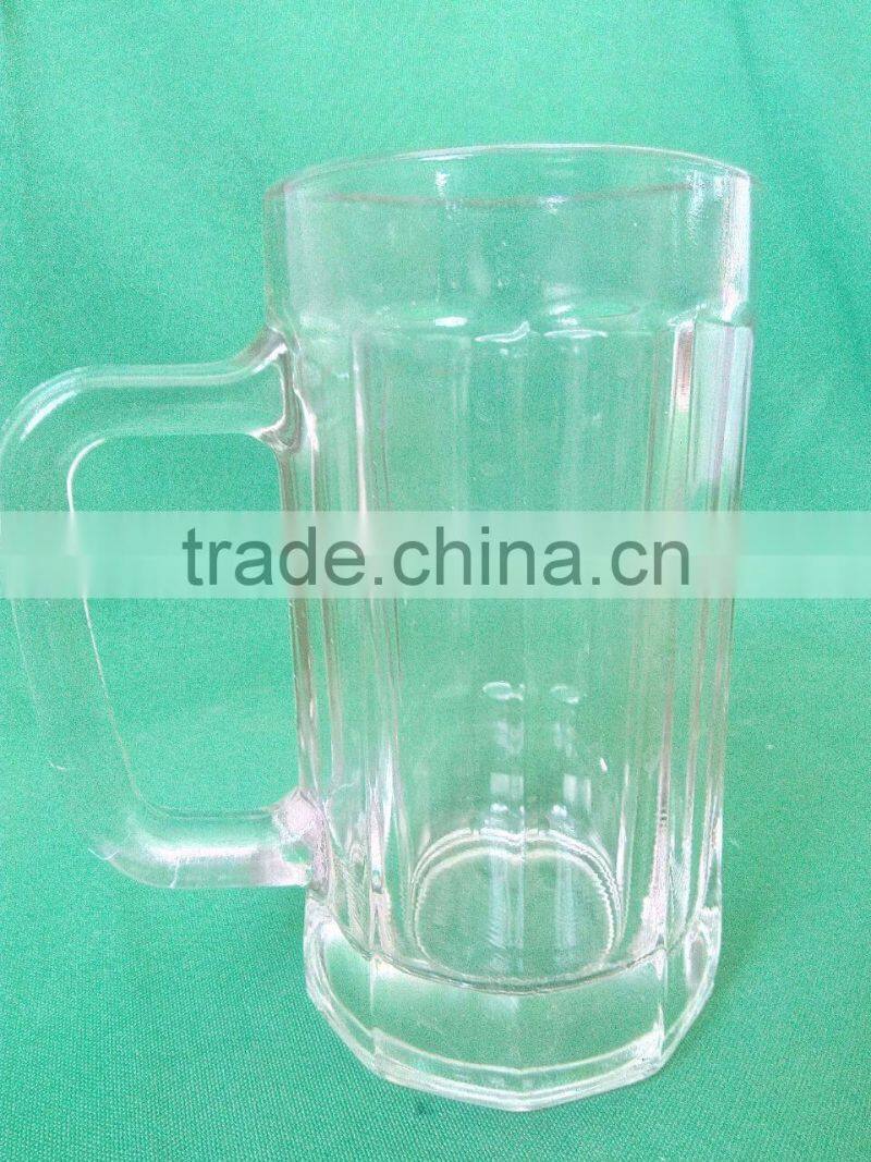 425 ml glass water cups with handle