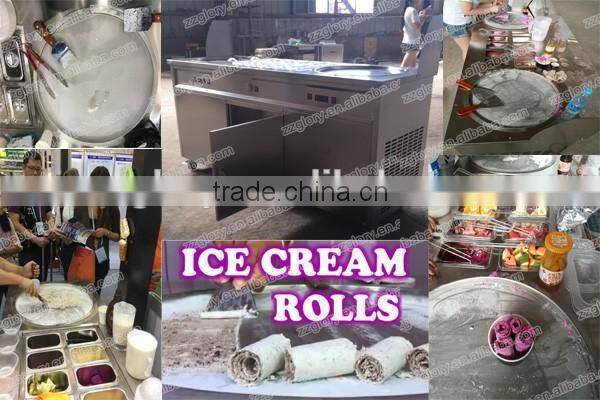 Imported Compressor High Efficiency Fried Ice Cream Machine