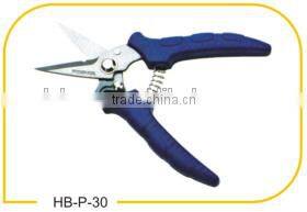 8" Hot sell Stainless steel polished blade gardening arranging secateurs pruning shears fruits cutting scissor