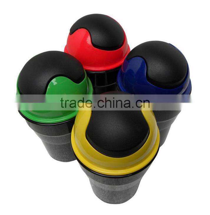 Portable ashtray mini trash can for automobile plastic wastebin for promotion
