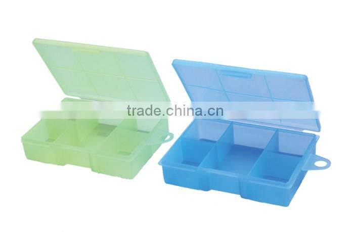 hot sale plastic medicine box/pill box 6 Cells
