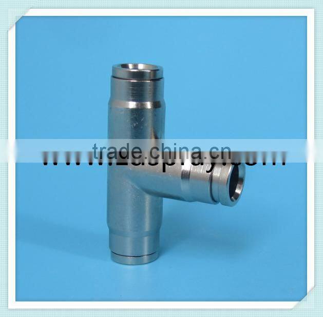 3/8" (9.52mm) quick coupling T tube connectors or slip locks fittings