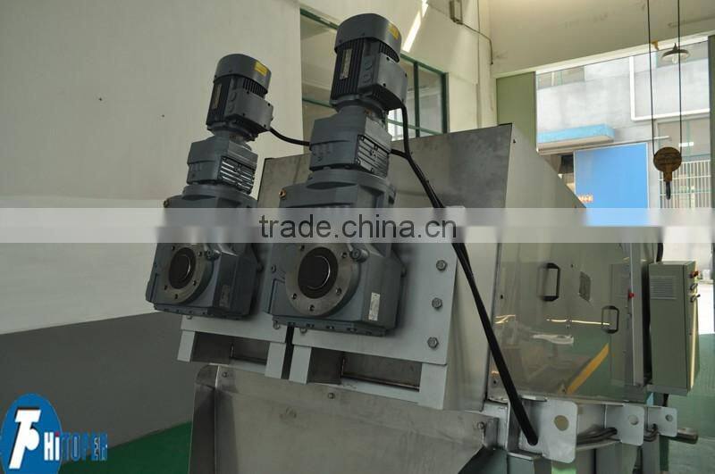 Sludge dewatering press, spiral sludge dewatering machine used in food processing