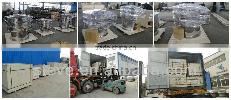 Vbrating screen for egg power