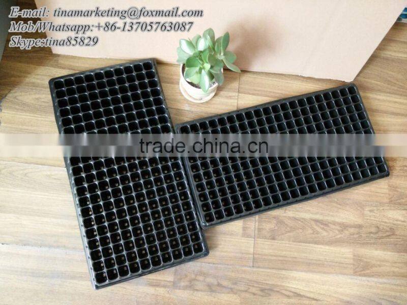 200 Cell Reusable PS Plastic Planting Nursery Seedling Germination Tray for Seed Starting Propagation