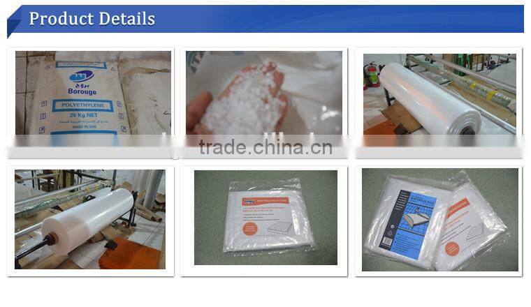 pe clear mattress bag for storage or moving