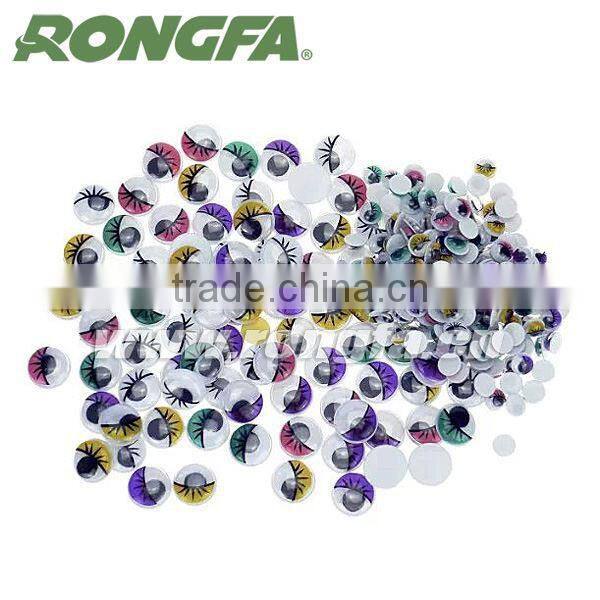 Colorful Assorted Color and Size Plastic Moving Googly Eyes