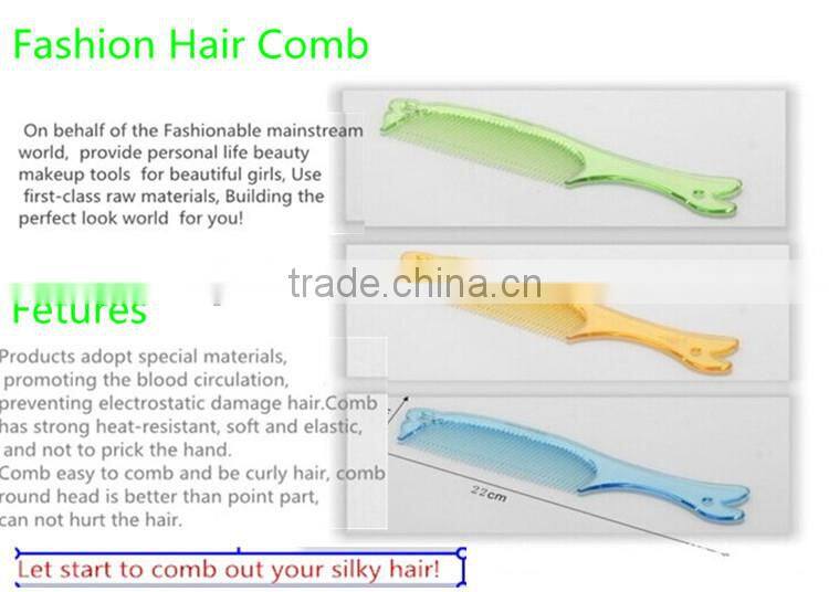 Wholesale Plastic Factory Direct Sell Fashion Hair Comb 22*5cm