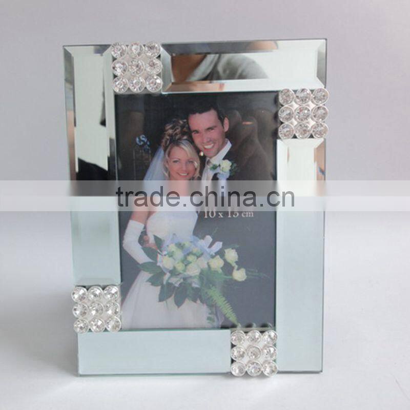 2015 new style wedding gift picture frame glass wholesale