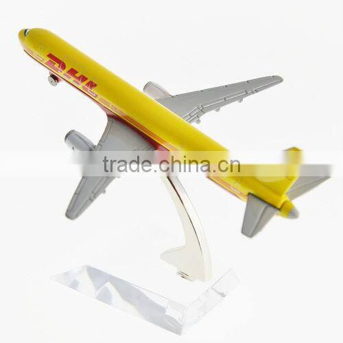 DHL Metal Airplane Model B757 for decoration