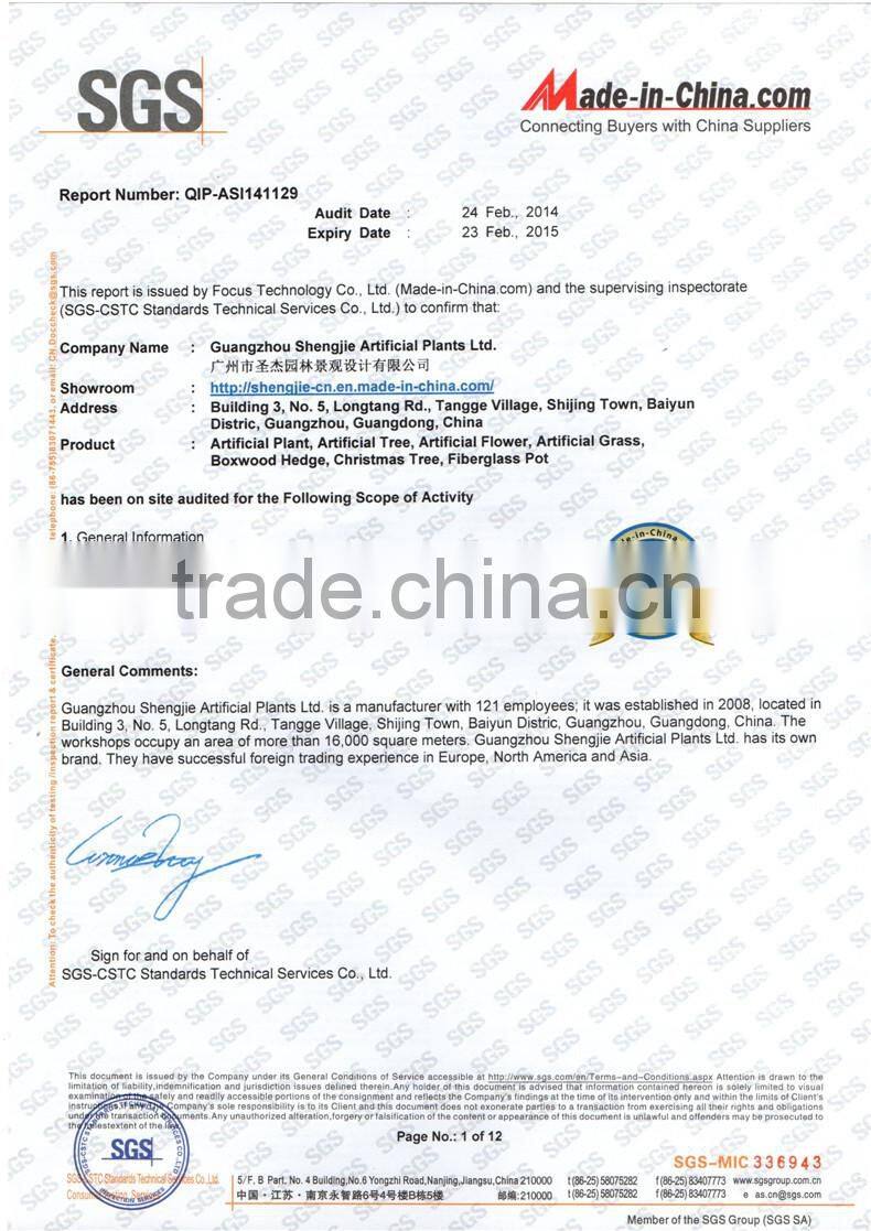 SJZJN 034 High Imitation Aritificial Lemon Tree Made in China Fashion Artificial Tree