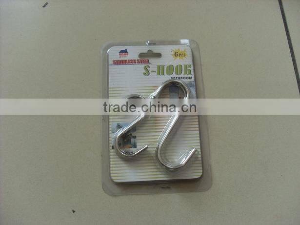 HIGH QUALITY wall coat hat hooks hardware S meat hook Slatwall Display Hook SWIVEL HOOK