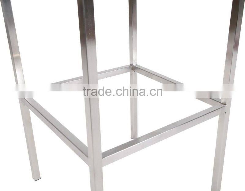 Factory price stainless steel frame metal type chair comfortable new design high bar chair