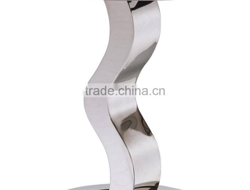 C04 Modern round mirror sofa side coffee table