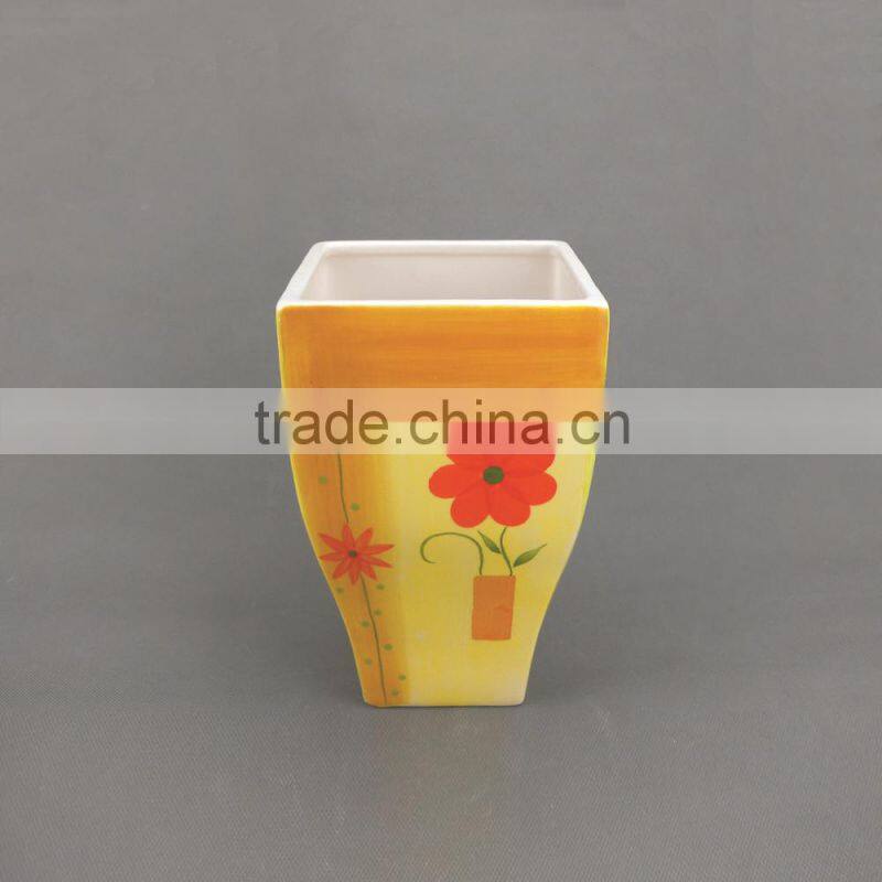 Outdoor Coloured Ceramic Plant Pots