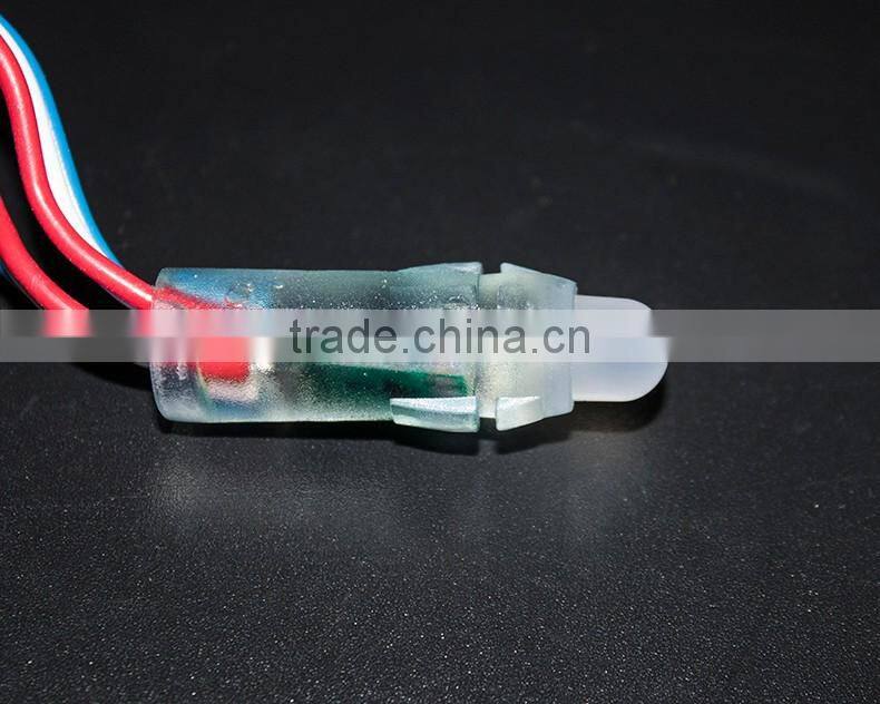 LED String Light Waterproof IP68 Full Color 12mm F8 RGB LED strawhat light