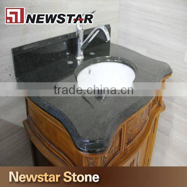 Chinese granite Absolutely black granite vanity top
