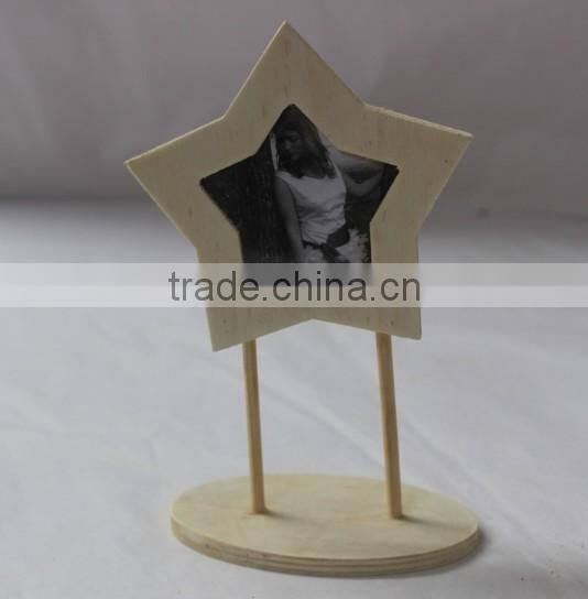 Mini wooden heart shaped photo frame