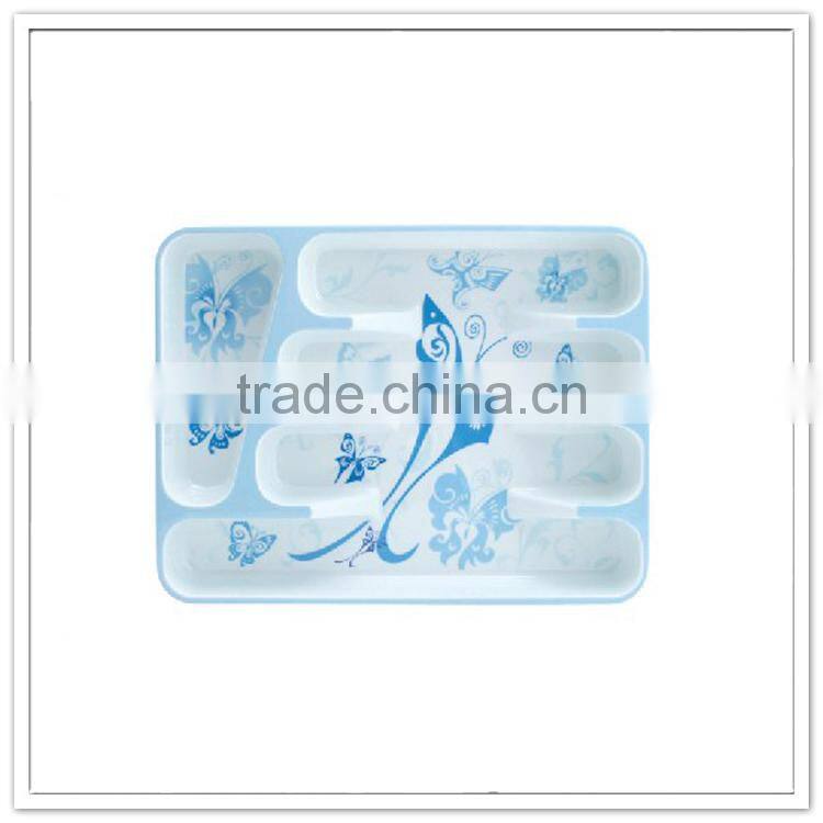 Modern kitchen designs fine bone china bandeja paisa rectangle hollow print melamine trays 9 section