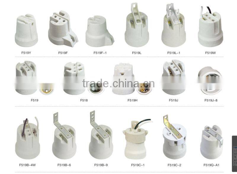 ceramic E40 lamp holder with cable