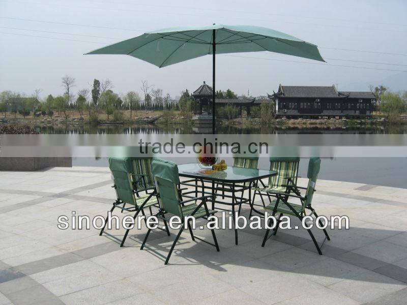 Sale New Model Outdoor Dining Furniture Set With Umbrella