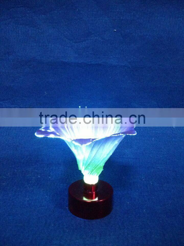 handmade 7colors LED fiber optic artificial flower wedding decoration