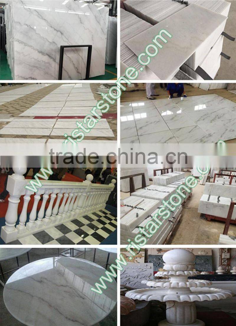 Hot sales China polished Carrara White Marble slabs