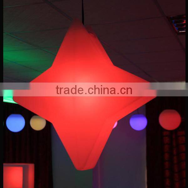 beautiful fashinable 16 colors changing LED star shaped light with remote control
