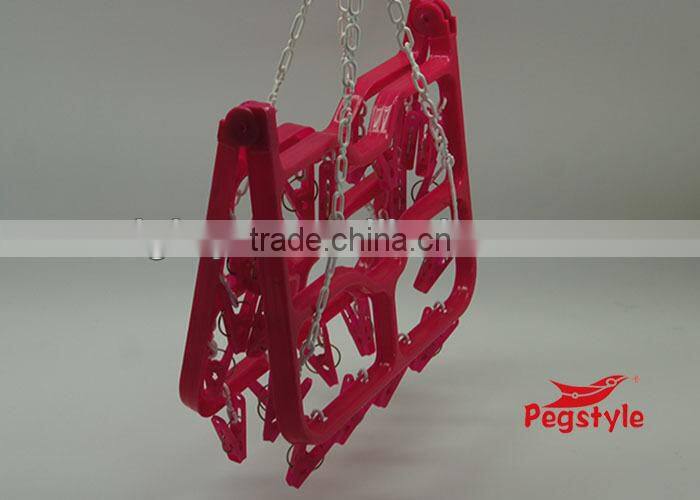 Foldable clothes hanger hot sale in China